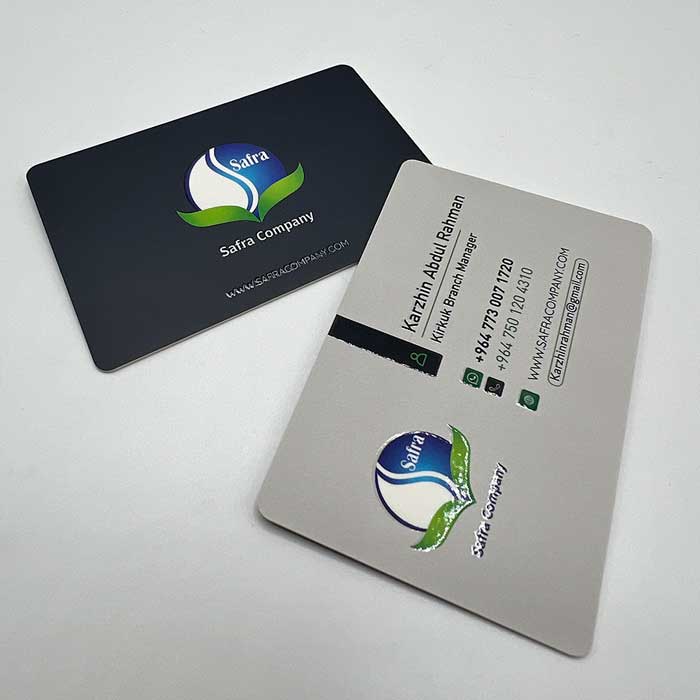 کارت ویزیت PVC برجسته